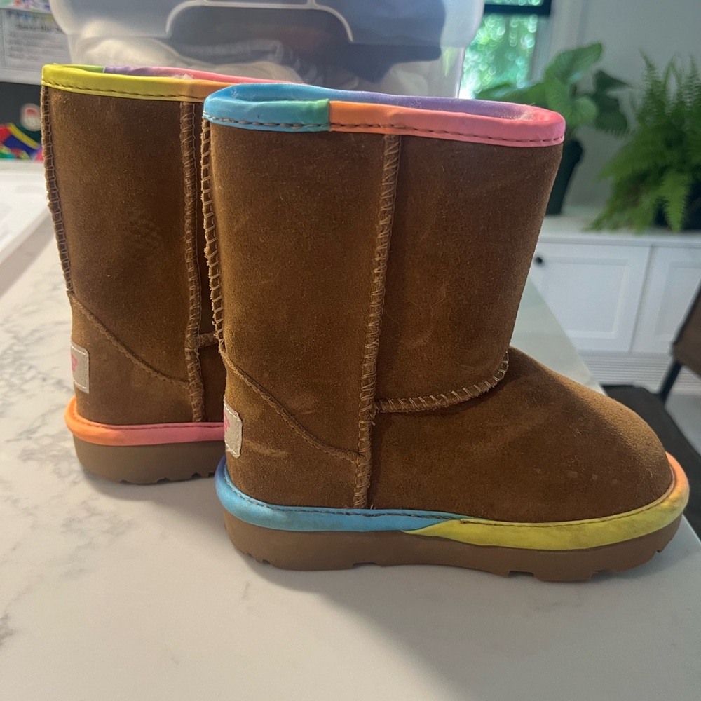 Brand new Uggs with Rainbow Trim